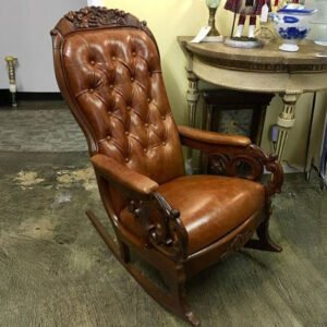 Rocking Chair – Teak with Extended Arm Rests