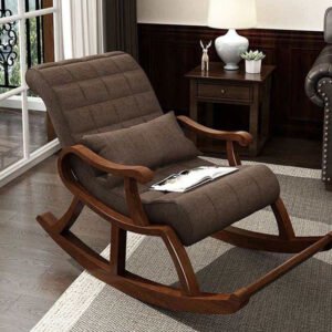 Rocking Chair – Wide Slat Back Teak
