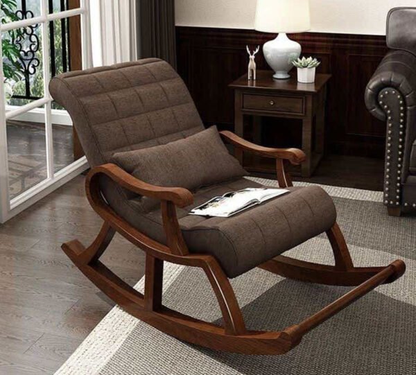 Rocking Chair – Wide Slat Back Teak