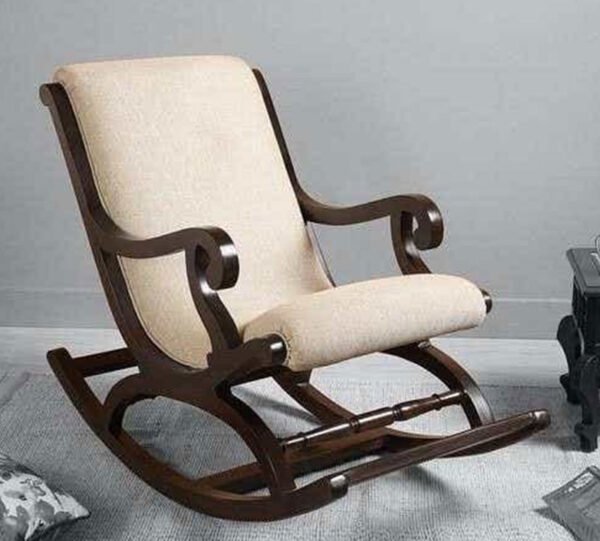 Asha Woven Lounge Rocker – Teak Frame