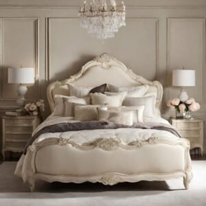 Versailles Grand Tufted Bedroom Set – Antique Ivory