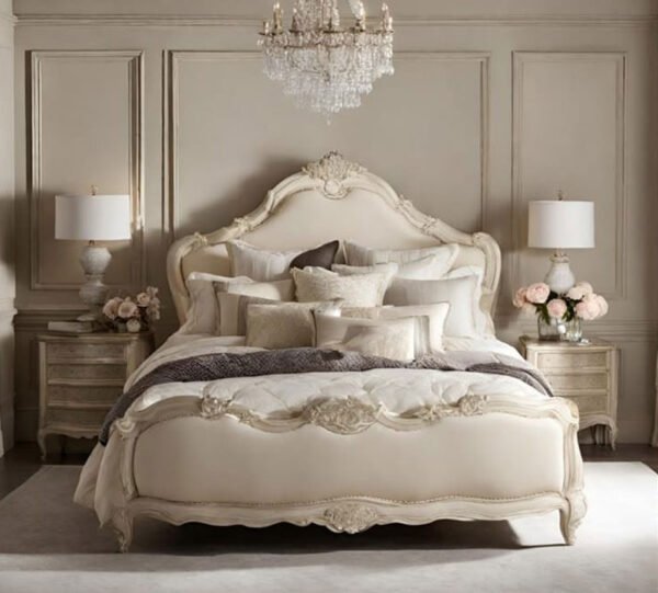 Versailles Grand Tufted Bedroom Set – Antique Ivory