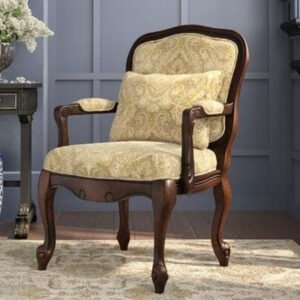 Chateau Vintage Wood Accent Armchair