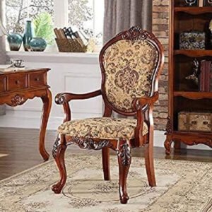 Imperial Carved Accent Chair – Mahogany Finish