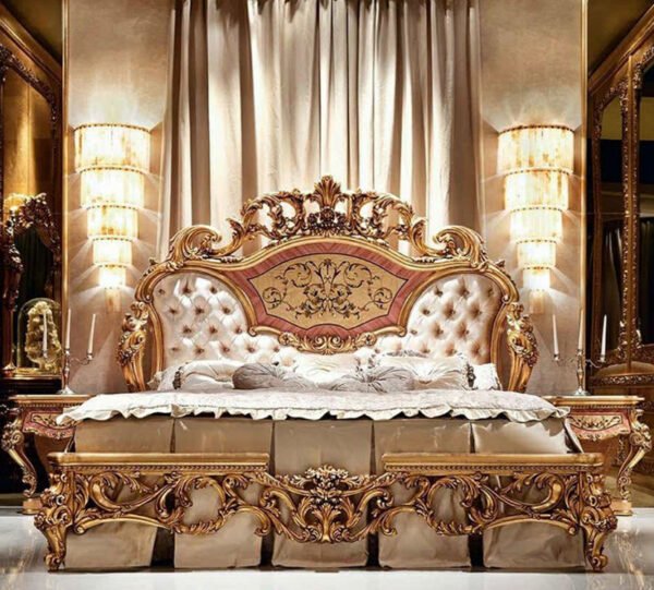 Baroque Emperor Bed – Grand Gilded Edition